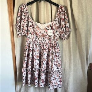 Altar'd State Pink Floral Dress